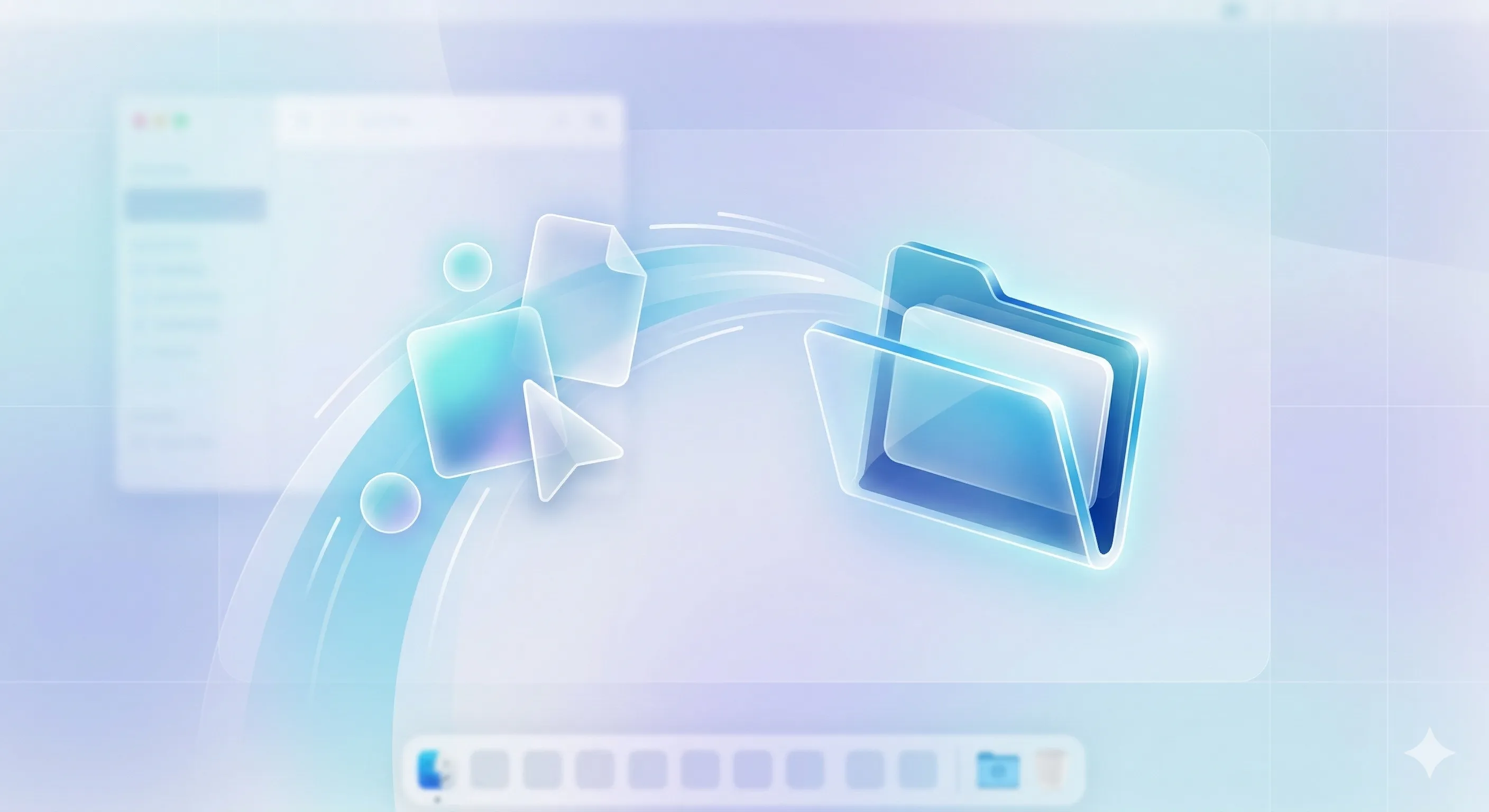 Finder 視窗中拖曳檔案並出現綠色加號，表示執行複製操作